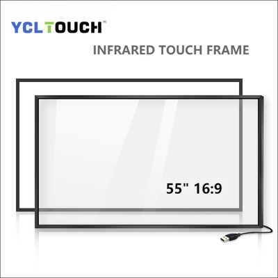 YCLTOUCH van de het Kader Hoge Precisie van de 55 Duim het Infrarode Aanraking Interactieve Open Kader