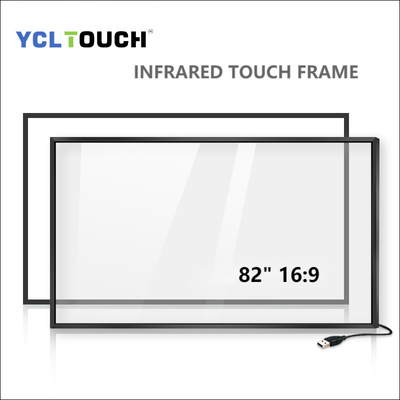 YCLTOUCH Kader van het 82 Duim het Infrarode Multitouche screen met 20 Aanrakingspunten